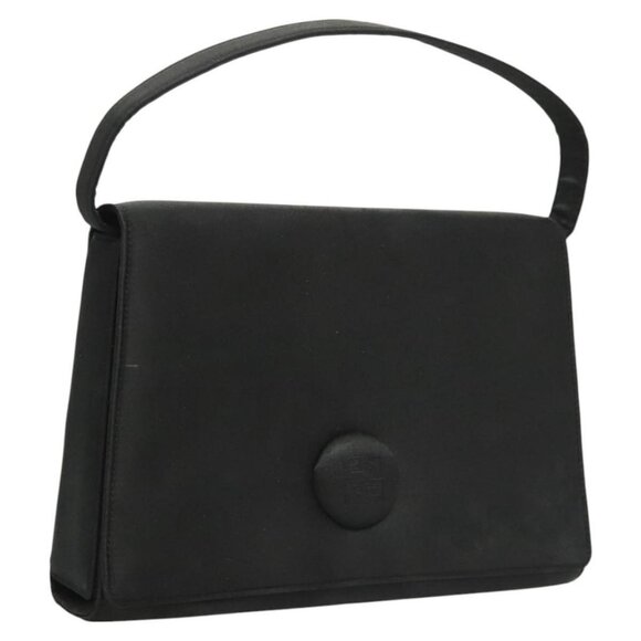 GIVENCHY Hand Bag Nylon Black Auth bs24702 - Picture 1 of 16